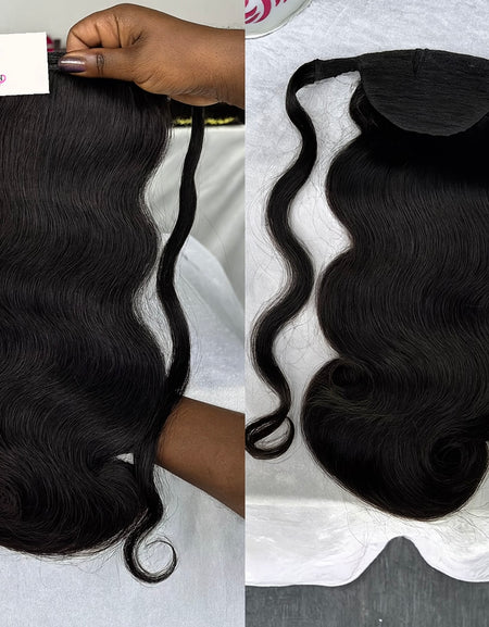 Clip Coleta Ondulado Negro