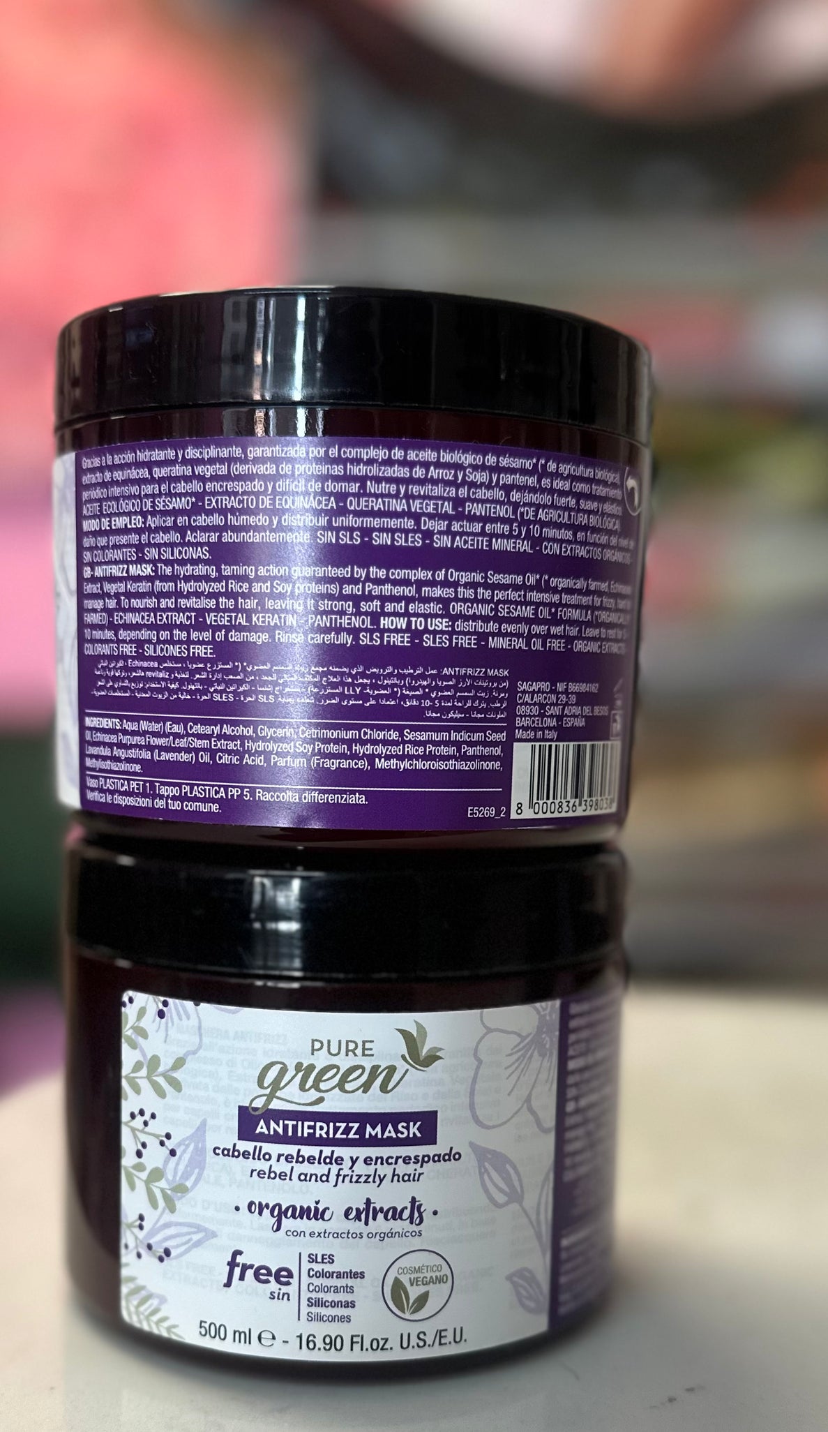 Pure Green Antifrizz Mascarilla
