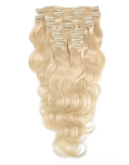 Clips rubio Ondulado