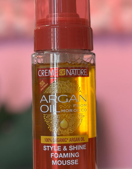 Creme Of Nature Argan Oil Foaming Mousse Activadora de rizos
