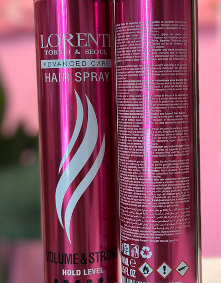 Lorenti Hair Styling Spray 400ml Pink