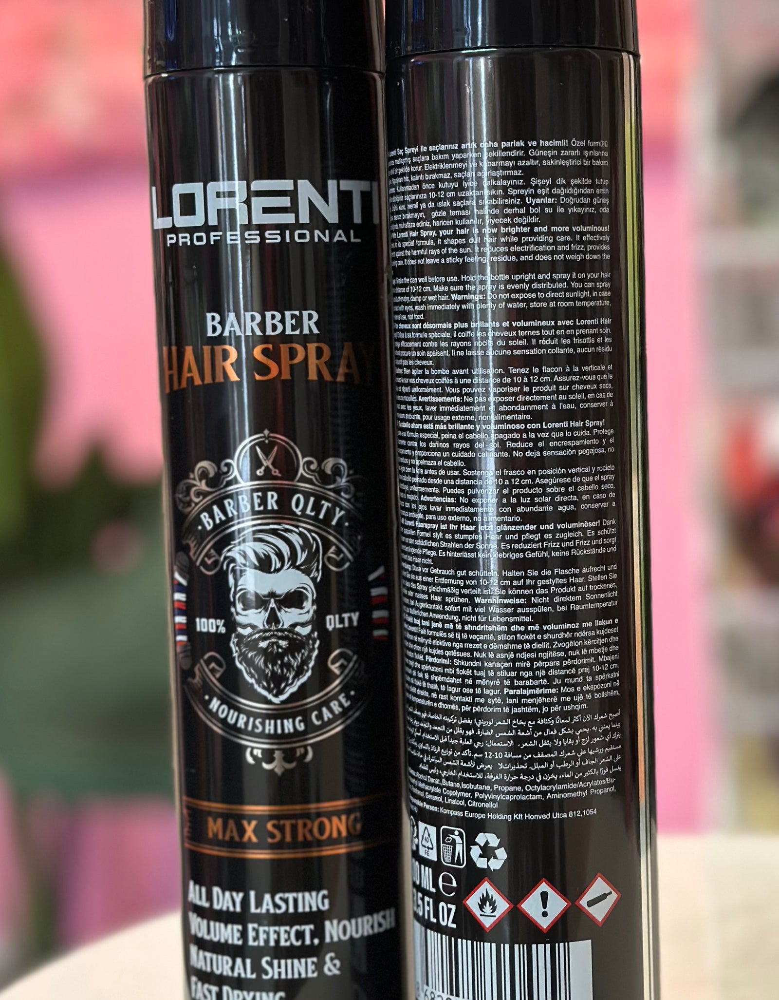Lorenti Spray para Peinado 400 ml Negro