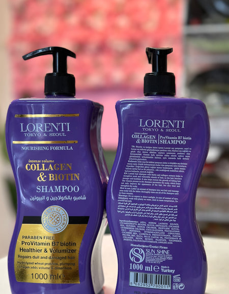 Lorenti Hair Champú 1000 ml Collagen & Biotin