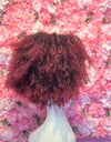 Peluca Sintética Flequillo Afro Mechas
