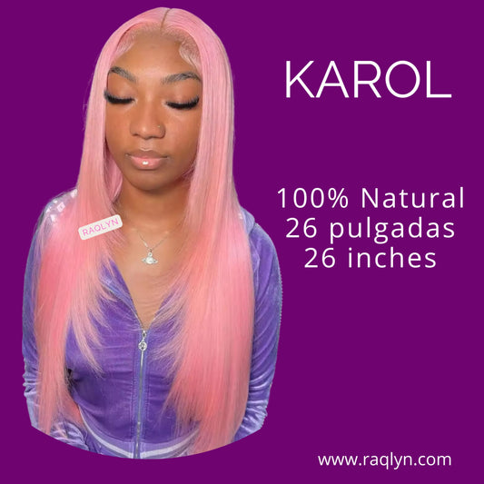 Peluca Rosa Karol