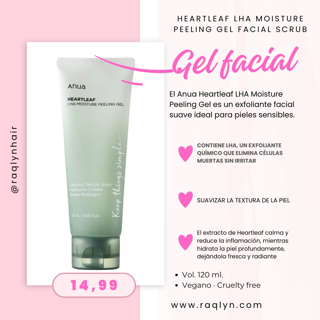 Heartleaf LHA Moisture Peeling Gel Facial Scrub