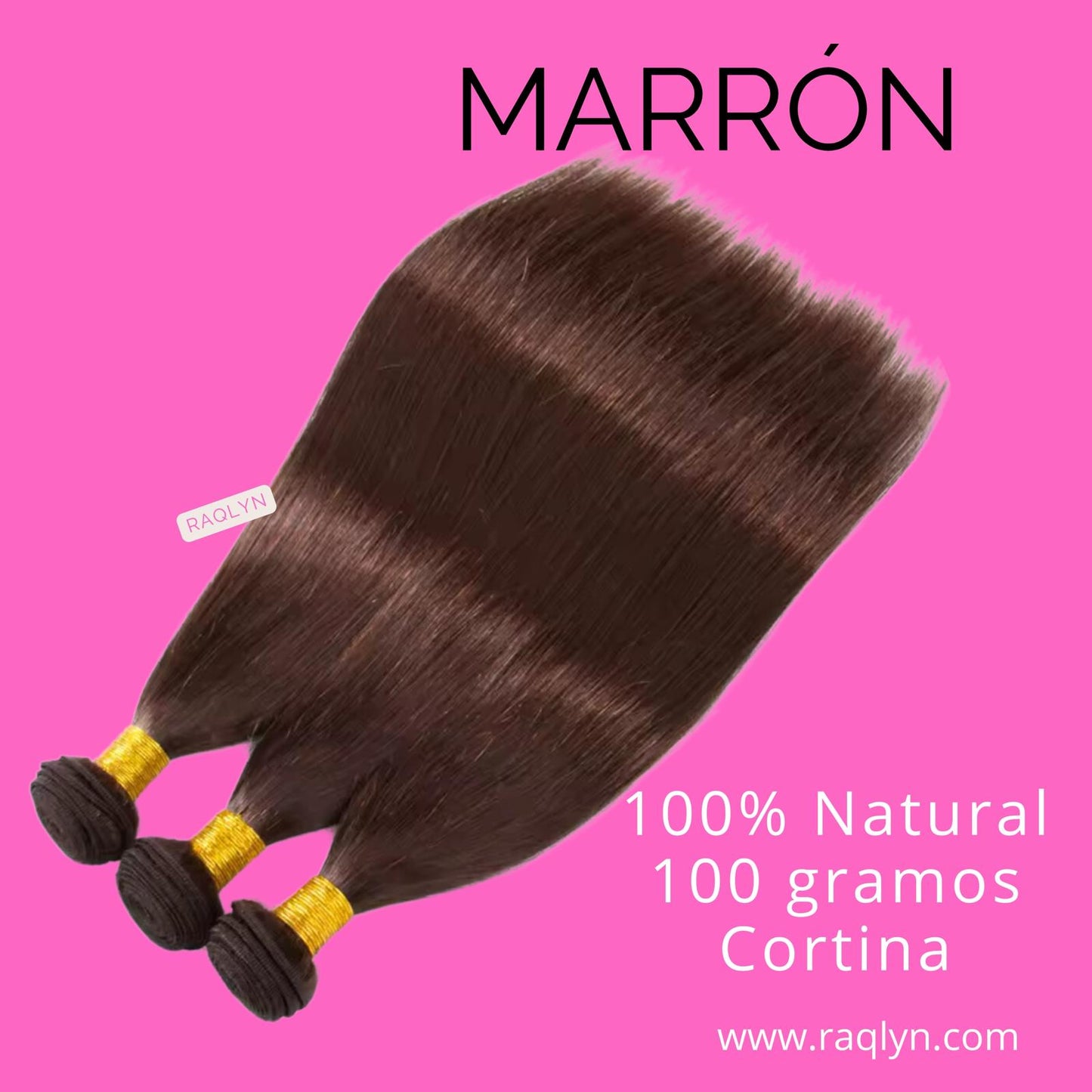 Pelo Cortina Marrón