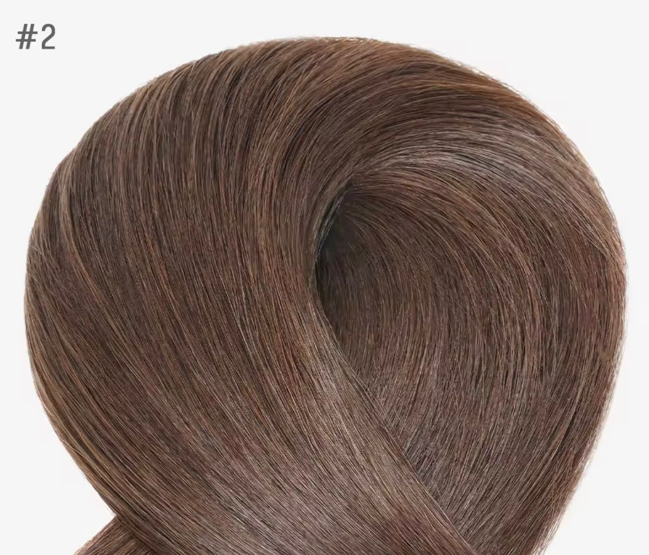 Clips Castaño Ondulado