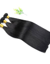 Pelo Cortina Negro Liso – Extensiones de Pelo Natural Premium