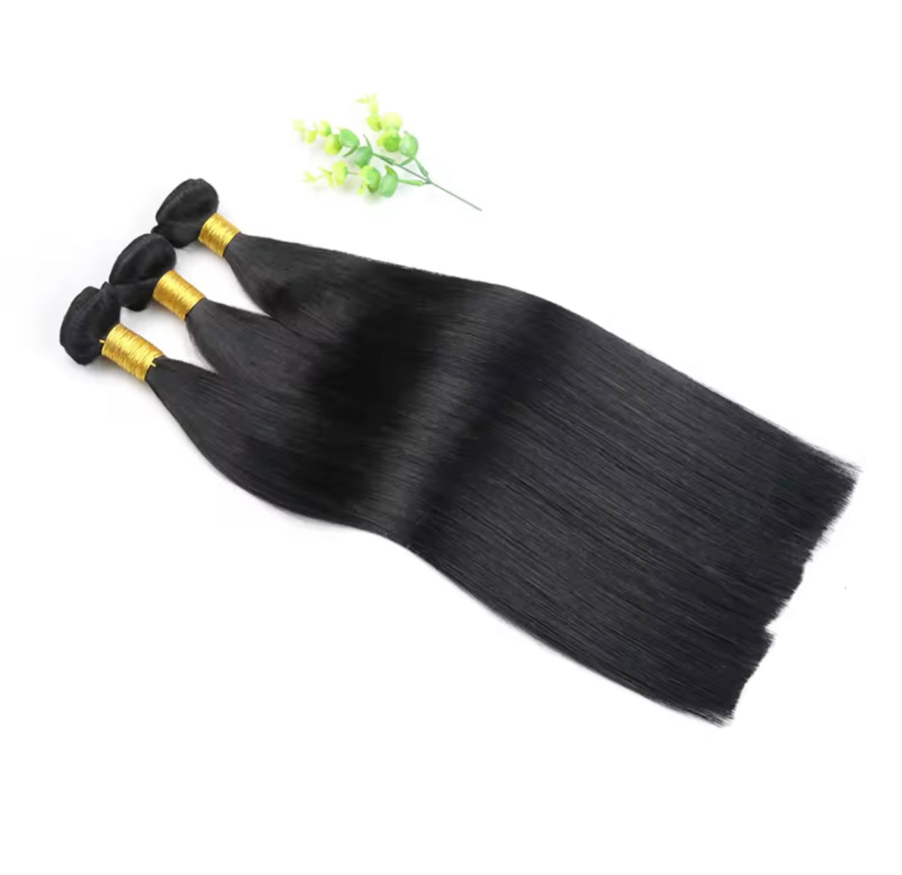 Pelo Cortina Negro Liso – Extensiones de Pelo Natural Premium