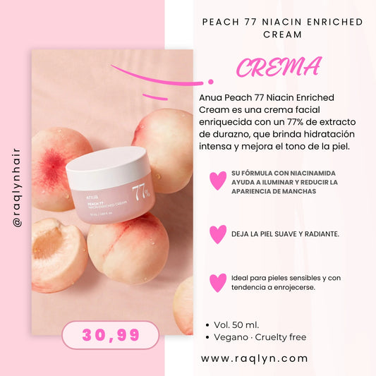 Peach 77 Niacin Enriched Cream