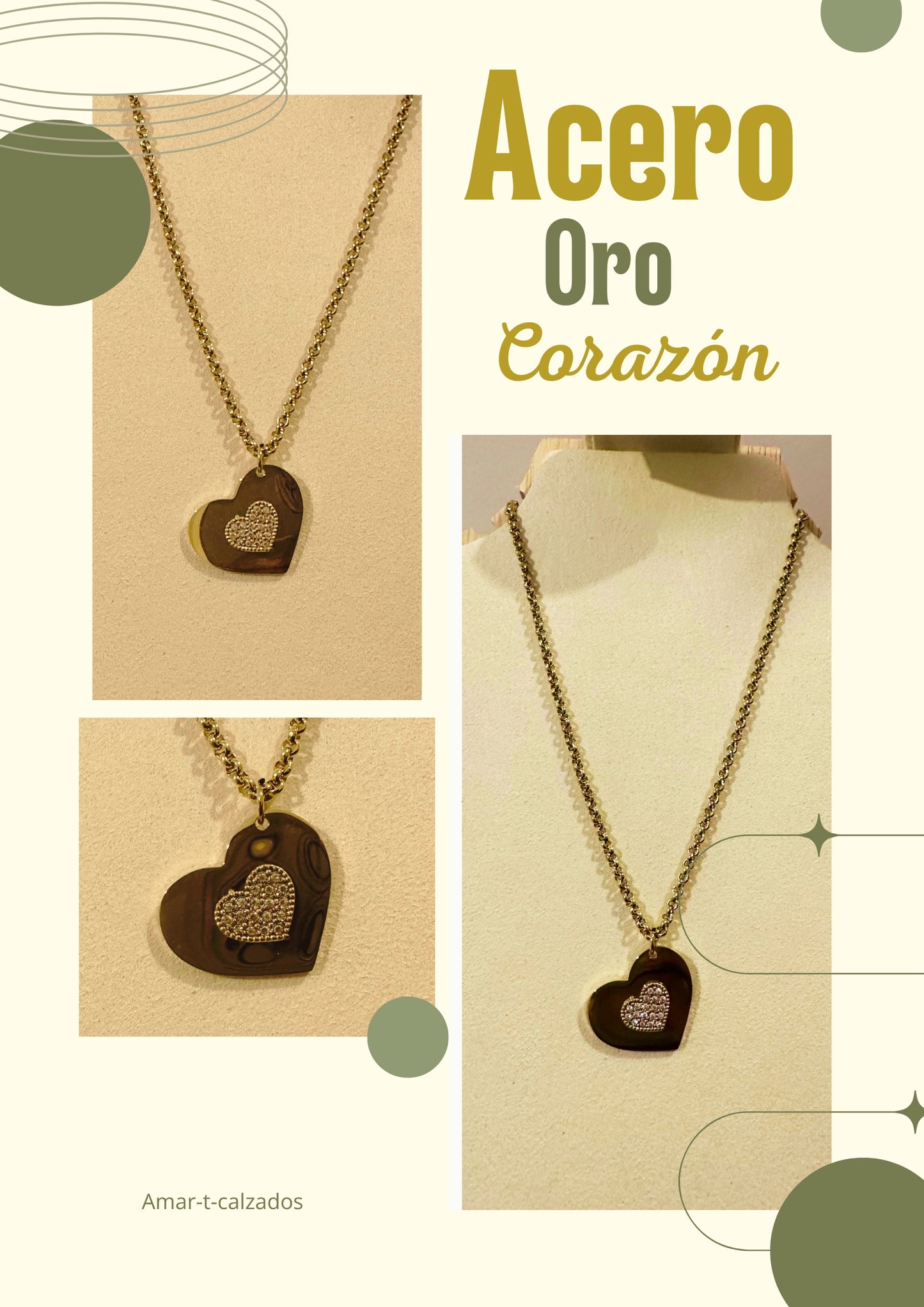 Collar con colgante corazón