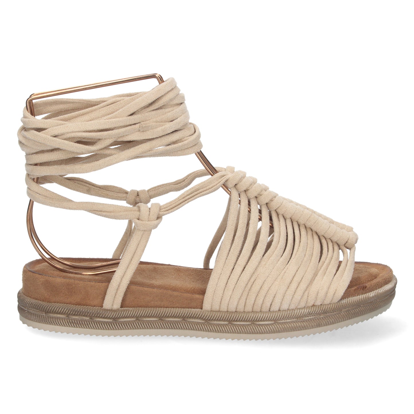 Sandalia Plana -Beige