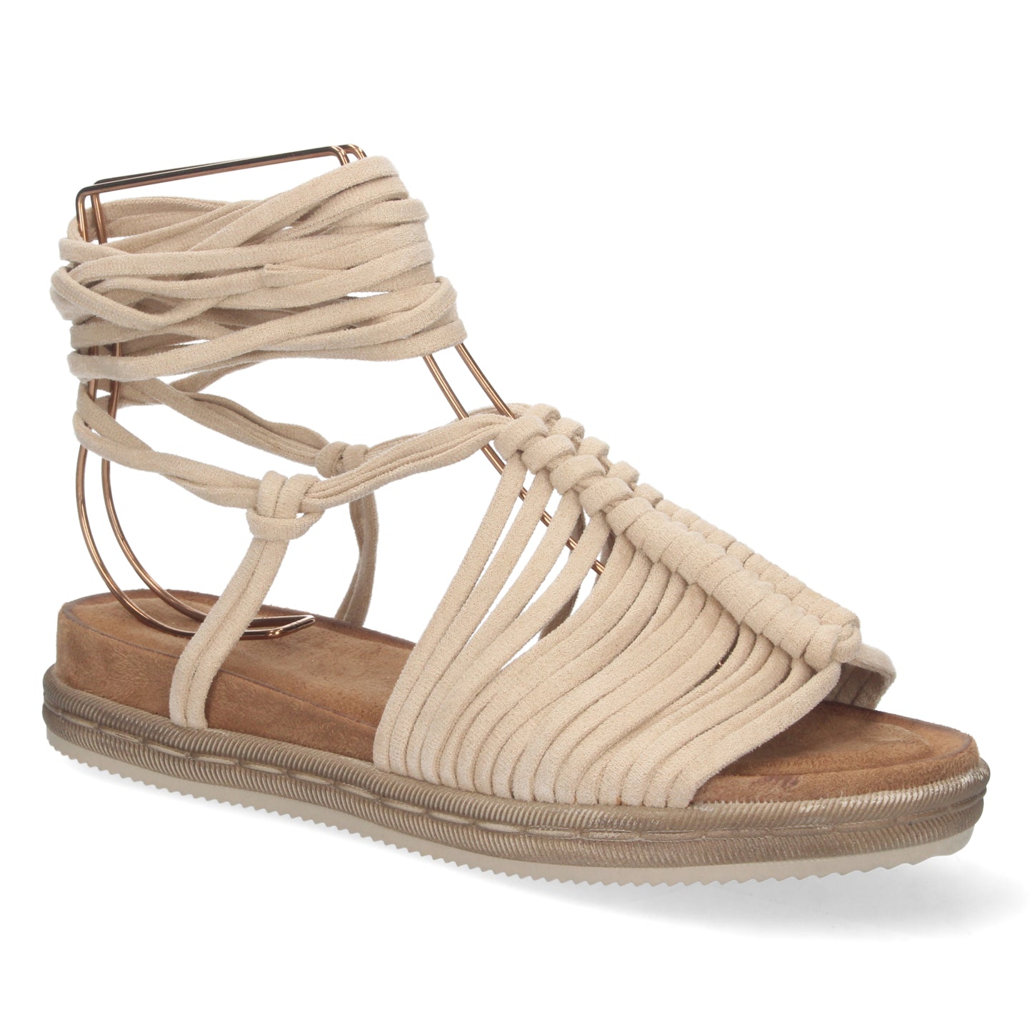 Sandalia Plana -Beige