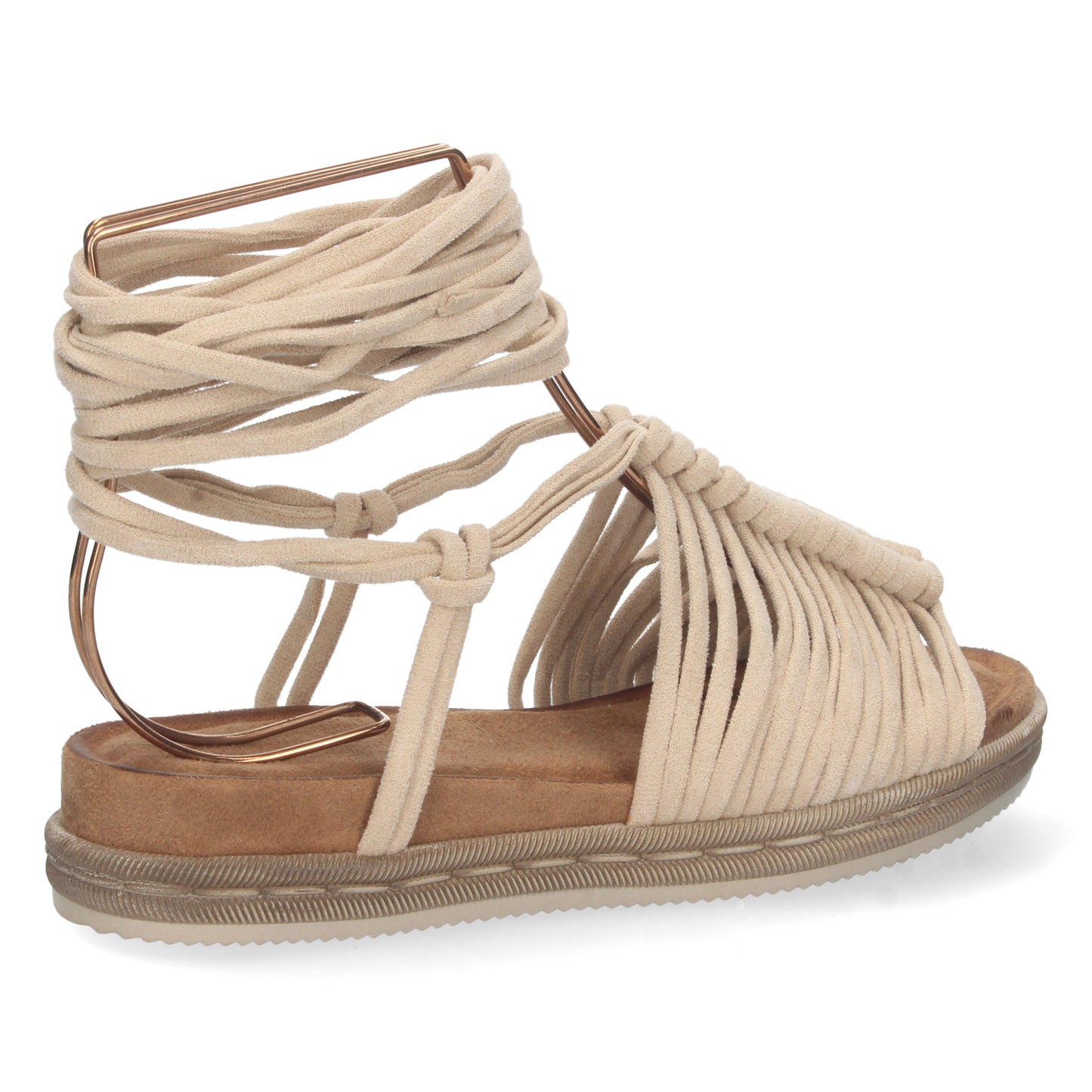 Sandalia Plana -Beige