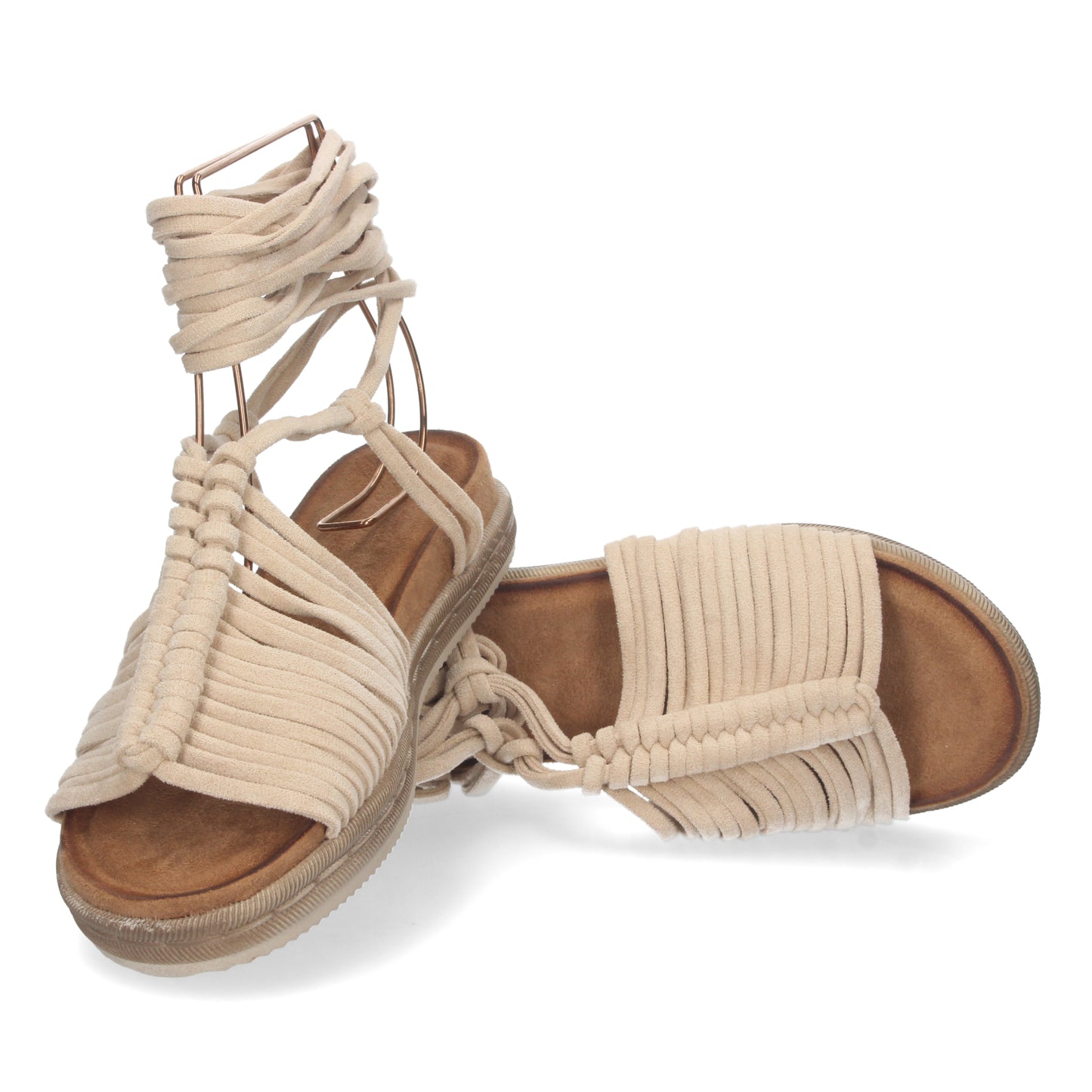 Sandalia Plana -Beige